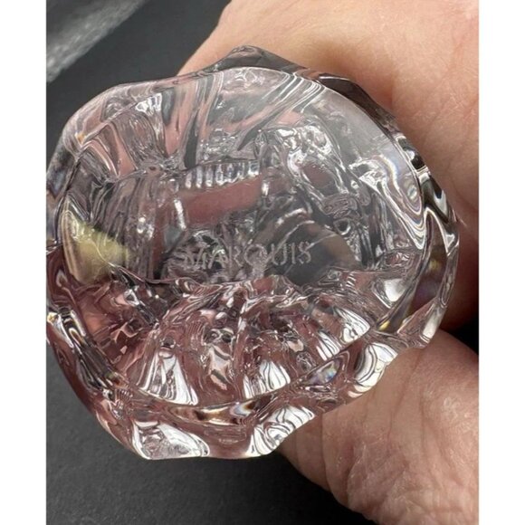 Marquis Waterford Crystal Angels with Lyre And Harp Set Of 2 - Picture 3 of 5